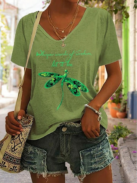St. Patrick's Day Women's T Shirt Graphic Shamrock FashionChic