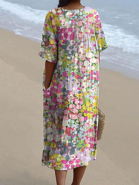 Women's Midi Dress Sundress Vacation Casual Beach Going out