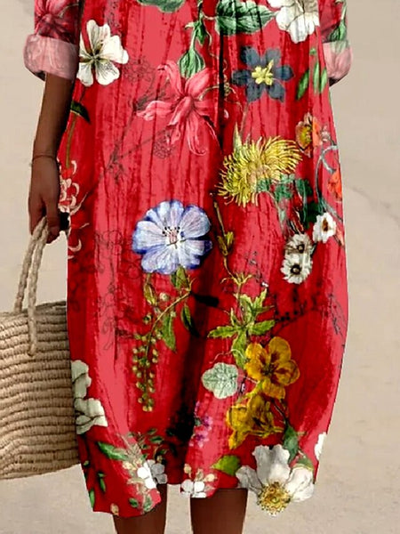 Women's Midi Dress Casual Dress Sundress A Line Dress