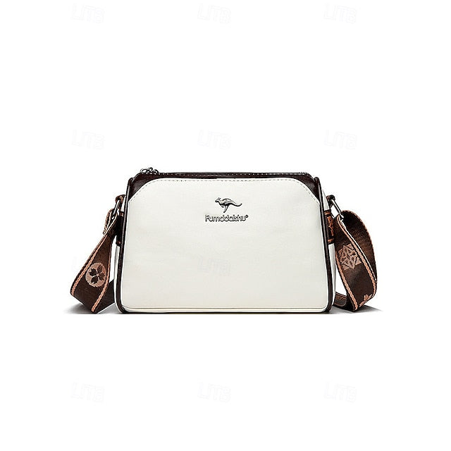 Crossbody Vintage Shoulder Bag – Women's Faux Leather FashionChic