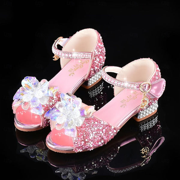 Flower Rhinestone Girls' Shoes Glittery �?Crystal FashionChic