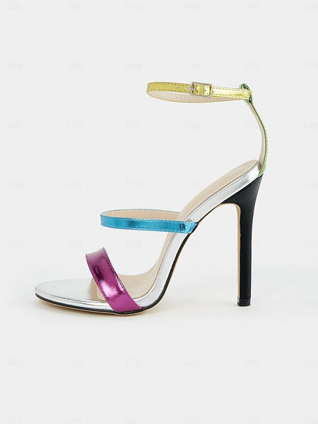 Vibrant Stiletto Multi-Color Heels Women's – Metallic FashionChic