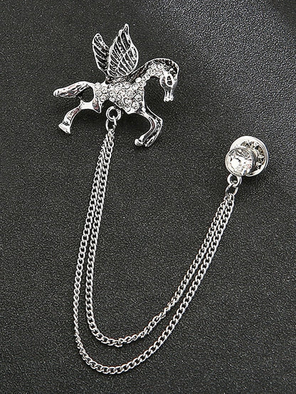 Men's Pin Brooch with Lapel Christmas Deer FashionChic