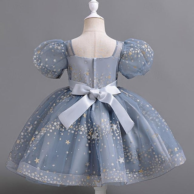 Dress Party Girls' Floral Flower Kids Girl Sequin FashionChic