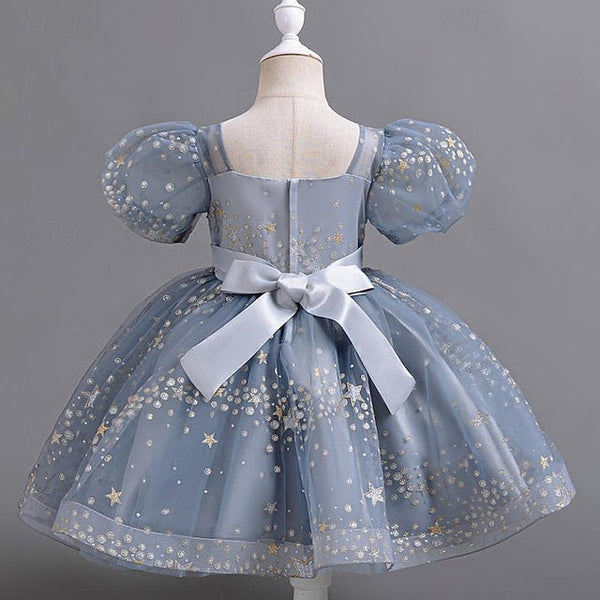 Dress Party Kids Sequin Girl Floral Girls' Flower FashionChic