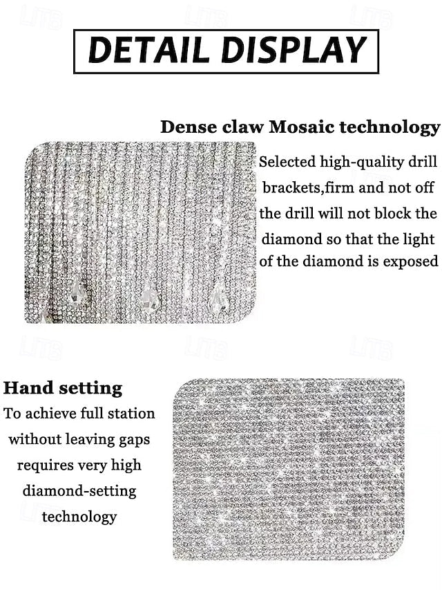 Evening Elegant with Silver Handbag Crystal Chain Women's FashionChic