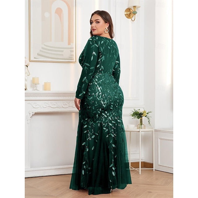 / Floor Mermaid Formal Sparkle Evening Dress Gown Trumpet FashionChic