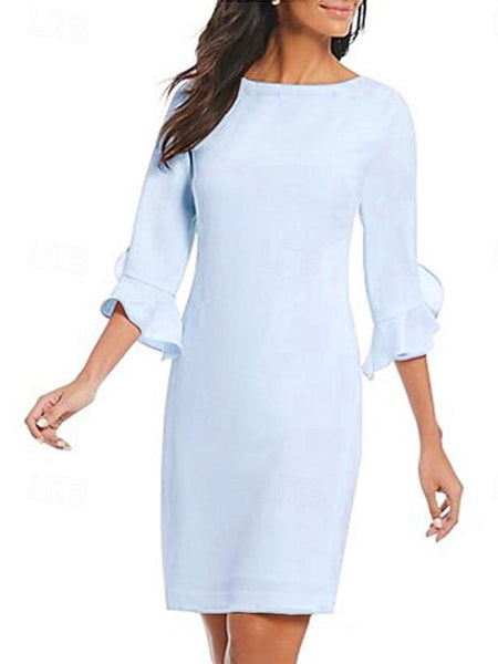 Sheath Cocktail Dresses Minimalist Dress Cocktail Party Knee