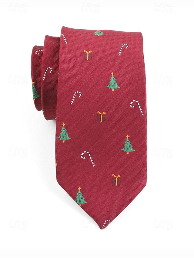 Santa Necktie with Christmas Men's FashionChic