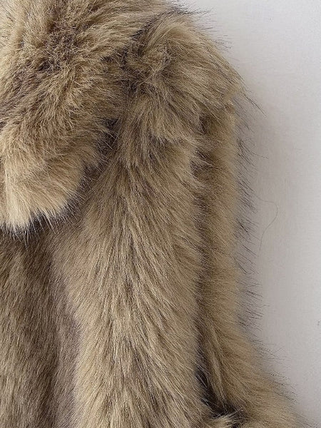 Comfortable Faux Women's Coat Fur Vest Furs Leathers FashionChic