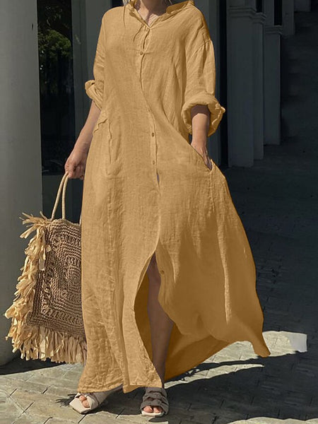 Women's Blue Black White Fall Autumn Maxi long Dress Maxi