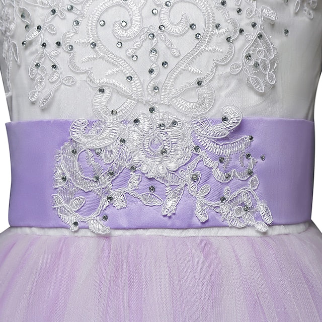 Girl Girls' Flower Lace Dress Formal FashionChic