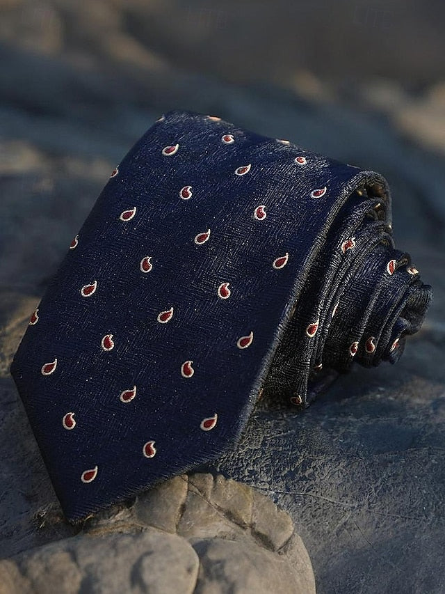 and Tie Paisley Silk Classic Men's Necktie Striped FashionChic