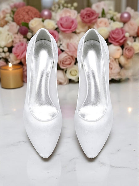 Low Dot and Mesh Wedding Polka Shoes White with Women's FashionChic