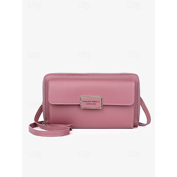 Bag Mobile Leather Crossbody Women's PU Phone Wristlet FashionChic