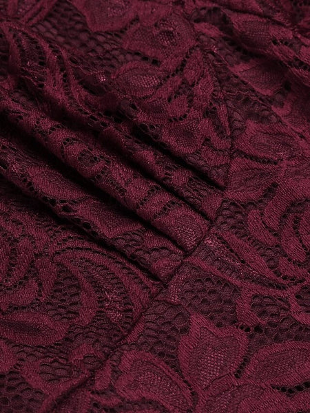 Women's Midi Dress Lace Dress Cocktail Dress Wedding Guest FashionChic