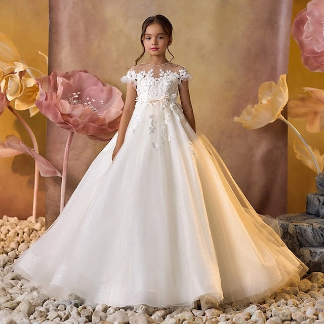 Flower Girl Dress First Girls' Kids Party Communion FashionChic