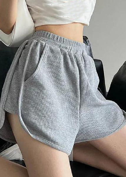 Loose Khaki Pockets Patchwork Elastic Waist Shorts Summer QC002 shopify