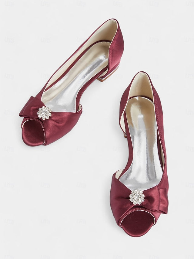 in satin sparkling flats luxurious crafted Elegant a with FashionChic