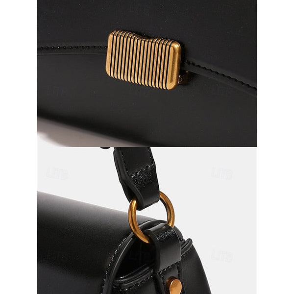 Shopping Women's Daily Baguette PU Tote Office Leather Bag FashionChic