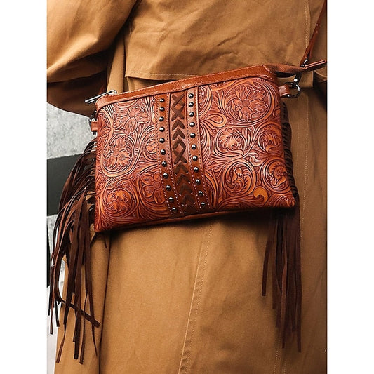PU Crossbody Leather Bag Shoulder Wristlet Women's Bags FashionChic