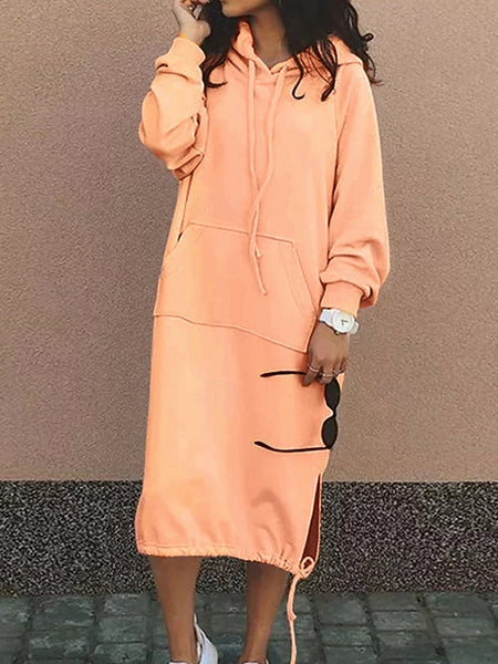 Women's Long Dress Maxi Dress Hoodie Dress Casual Dress