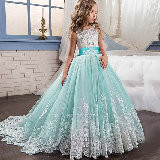 Flower Girls' Wedding Kids Sleeveless Dress Girl FashionChic