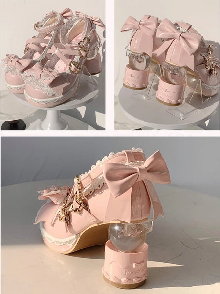 for Pink - Sweet Mary Round Design Janes Toe Crisscross Lolita FashionChic
