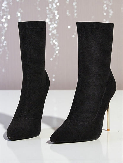 Boots Print - Ankle Women's Leopard Sexy Pointed Stiletto FashionChic