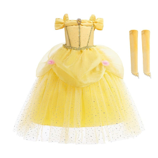 Girl Tulle Flower Girls' Belle dress Dress Princess FashionChic