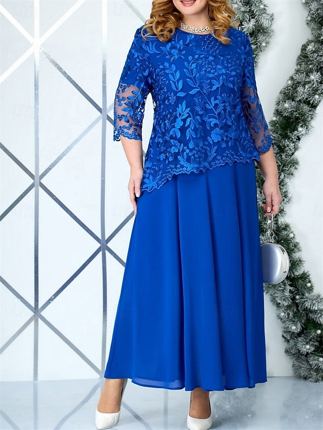 Mother Dress A-Line Curve Bride Size the Elegant Plus of FashionChic