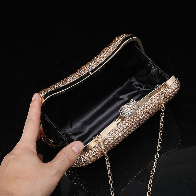Multicolor Crystal Luxury Clutch – Women's Evening FashionChic