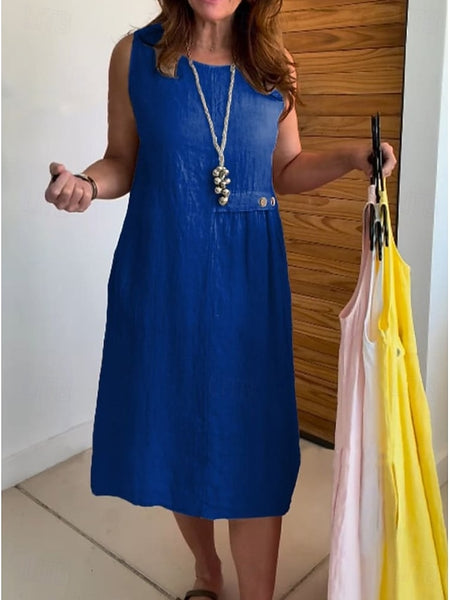Women's Midi Dress Sundress Vacation Casual Boho Holiday