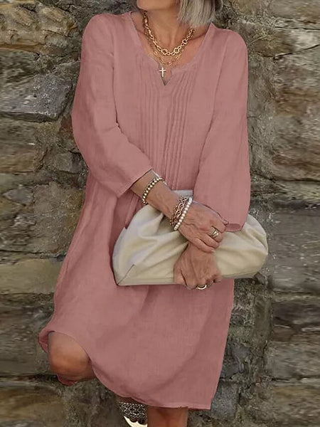 Women's Mini Dress Shift Dress Casual Daily  Cotton Linen