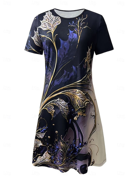 Women's Midi Dress Print Dress Fashion Modern Daily Tea FashionChic