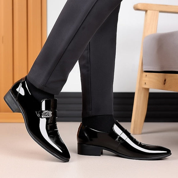 Shoes Leather – Dress Patent Classic Slip-On Men's FashionChic