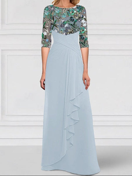 Dress A-Line Gown SkyBeaded of the Mother Sparkle Bride FashionChic