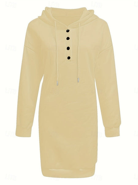 Women's Hoodie Dress Mini Dress Shift Dress Casual Daily FashionChic