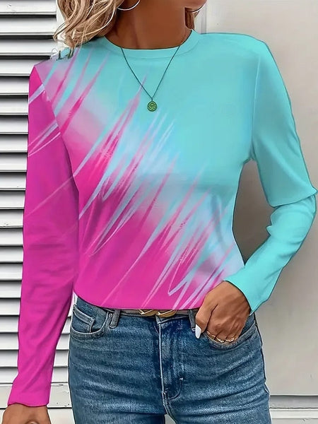 Women's T Shirt Graphic Geometric Vintage Stylish Modern FashionChic