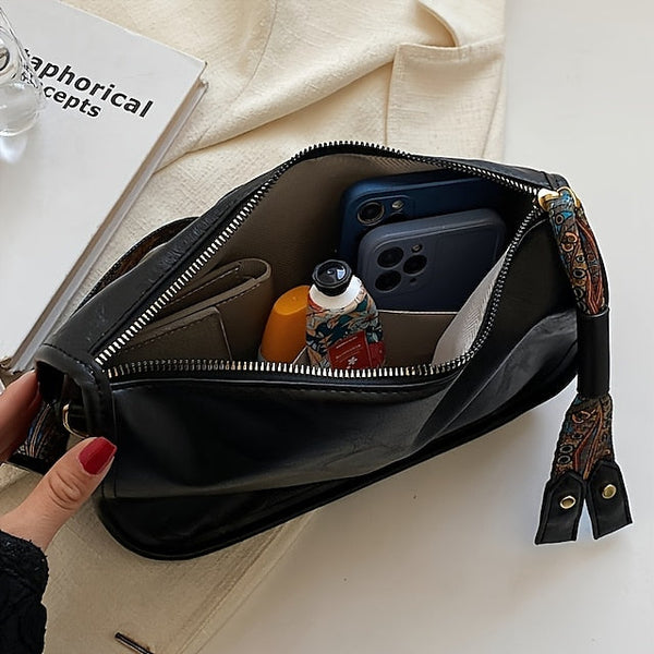 with Vintage Leather Bohemian Strap Handbag – PU Women's FashionChic