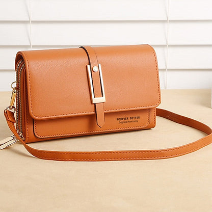 PU Crossbody Phone Bag Mobile Leather Women's Wallet FashionChic