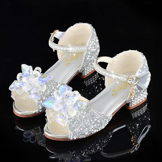 Flower Rhinestone Girls' Shoes Glittery �?Crystal FashionChic