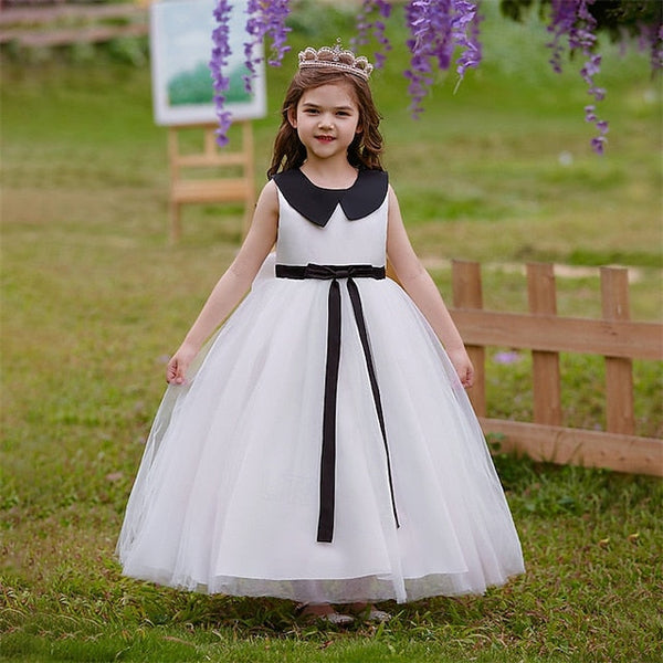 Party Girls' Sleeveless Performance Dress Kids Block Color FashionChic