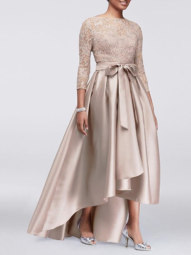Mother Elegant Size the of Bride Plus Wedding Dress A-Line Guest FashionChic