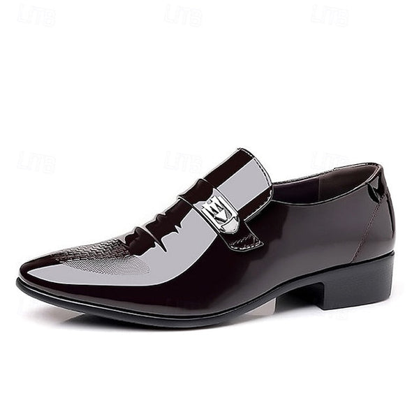 Shoes Leather – Dress Patent Classic Slip-On Men's FashionChic
