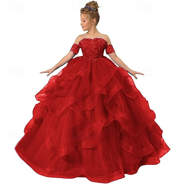 Girls' Princess Kid's Dress Girl Flower FashionChic