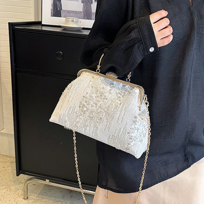 Synthetic Women's Bag Party Clutch Bags Dome Handbag FashionChic