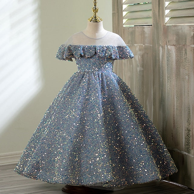 Girl Flower Gown Evening Party Girls' Dress FashionChic