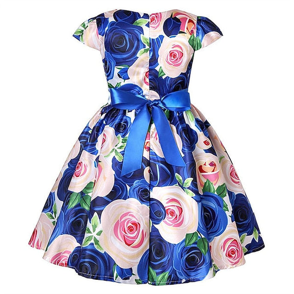Kids Flower Dress Short Party Sleeve Floral Girls' FashionChic