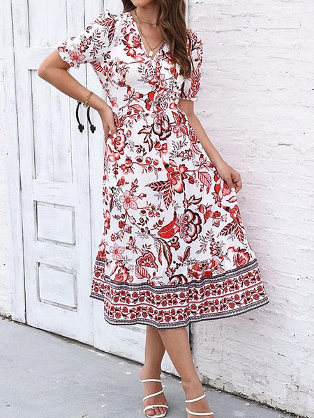 Women's Midi Dress Casual Dress Swing Dress A Line Dress FashionChic